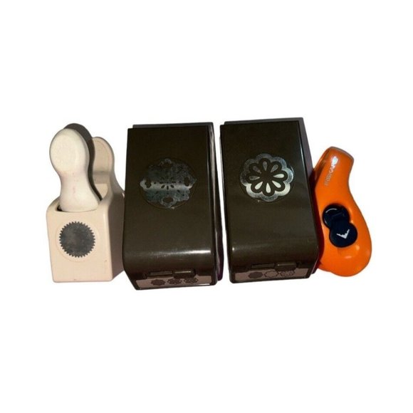 StampinUp Set Of 2 And Fiskers Round N Round Twist Martha Stewart Puncher - Picture 1 of 6